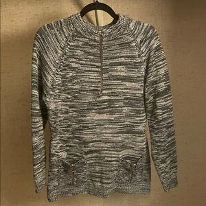 Stylish Gray Knit Women's Sweater